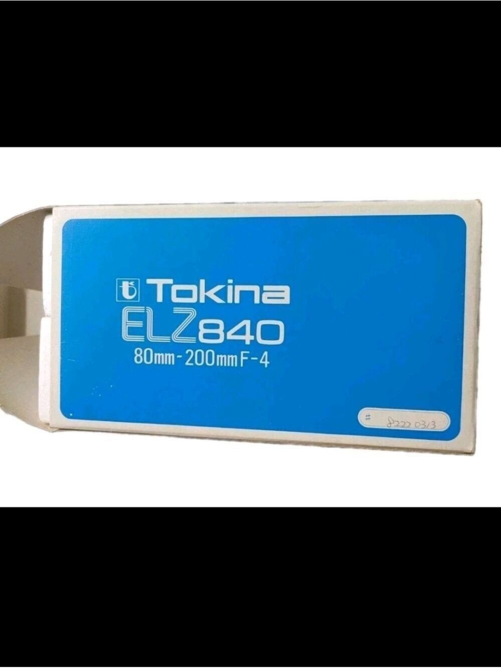 TOKINA LENS, ELZ 840, 80MM - 200MM F/4, MADE IN JAPAN-New open Box